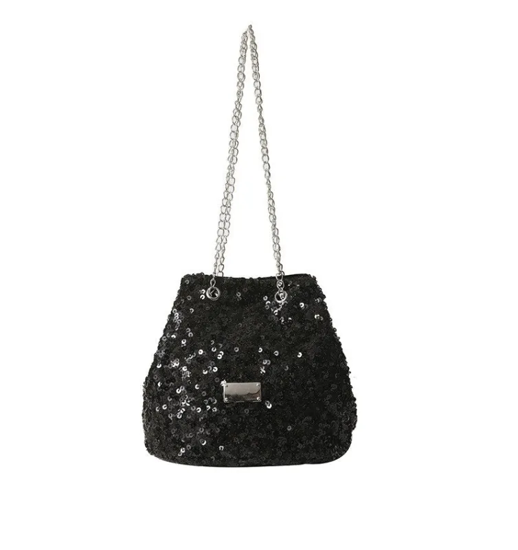 BLACK SEQUIN PURSE ( 0149 BK ) sold by Oh My Jewelry