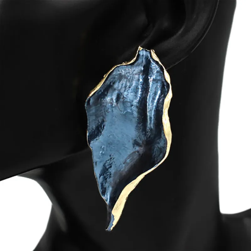 NAVY BLUE EARRINGS ( 2868 NV ) sold by Oh My Jewelry