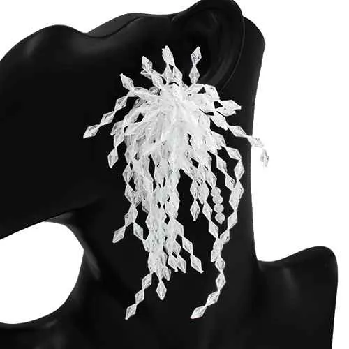 CLEAR EARRINGS ( 2872 CLR ) sold by Oh My Jewelry
