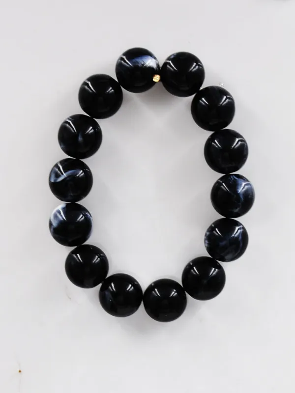 BLACK STRETCH BRACELET ( 254001 BK ) sold by Oh My Jewelry