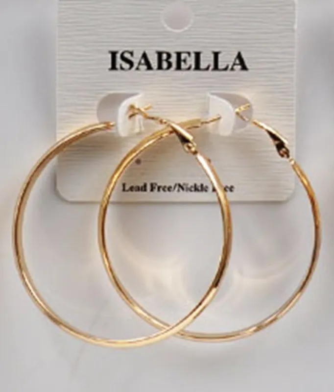 GOLD DIPPED HOOP EARRINGS SMALL ( 2405 GS ) sold by Oh My Jewelry