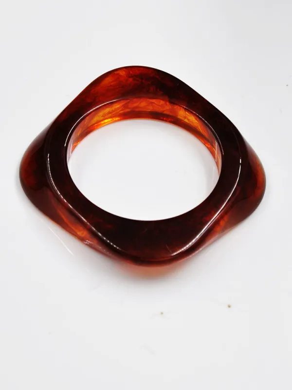 LIGHT BROWN BANGLE ( 254005 BR ) sold by Oh My Jewelry