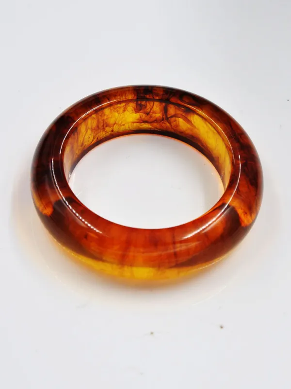 LIGHT BROWN BANGLE ( 254006 BR ) sold by Oh My Jewelry