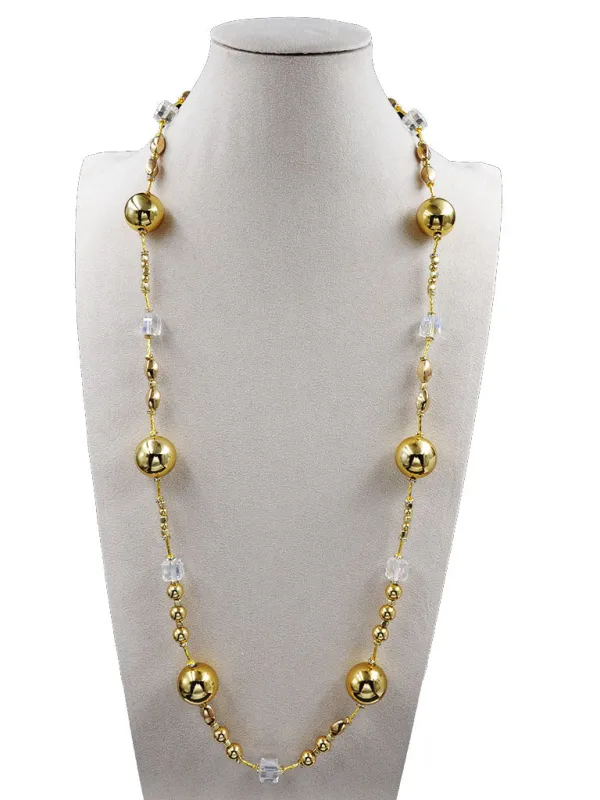 GOLD NECKLACE SET ( 253219 GNE ) sold by Oh My Jewelry