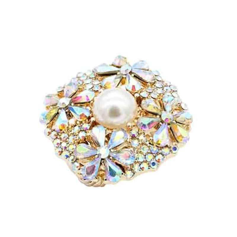 GOLD AB STRETCH RING PEARL ( 2746 GDAB ) sold by Oh My Jewelry