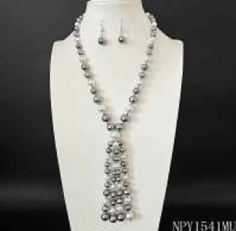 MULTICOLOR PEARL NECKLACE ( 1541 MU ) sold by Oh My Jewelry
