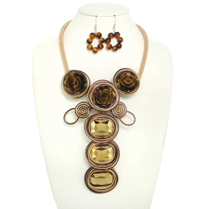 COPPER FASHION NECKLACE SET ( 1349 CP ) sold by Oh My Jewelry