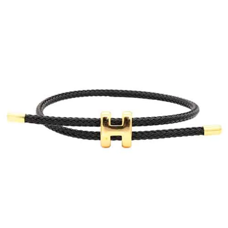 STAINLESS STEEL BRACELET ADJUSTABLE ( 315 BK ) made by Oh My Jewelry