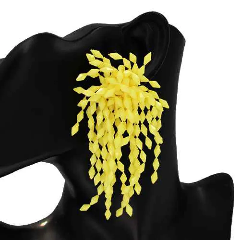 YELLOW EARRINGS ( 2872 YW ) made by Oh My Jewelry