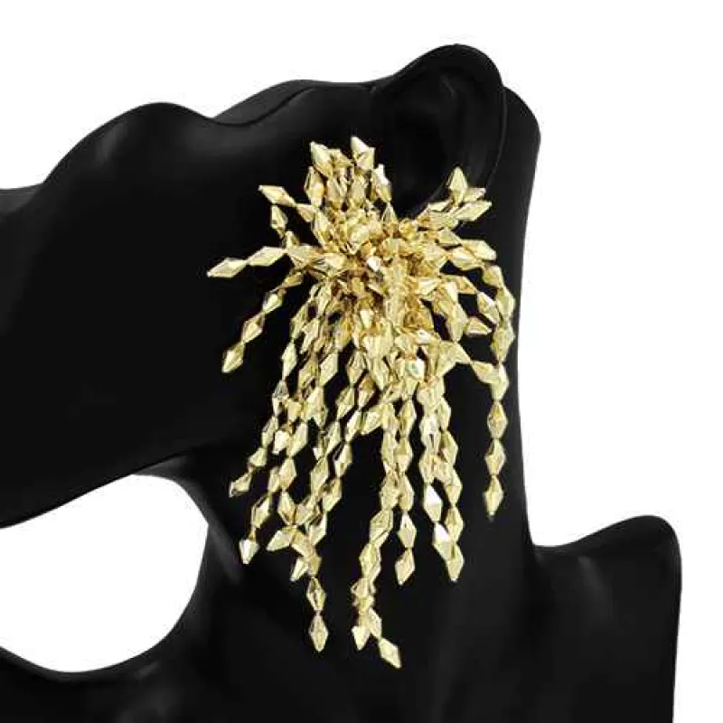 GOLD EARRINGS ( 2872 GD ) sold by Oh My Jewelry