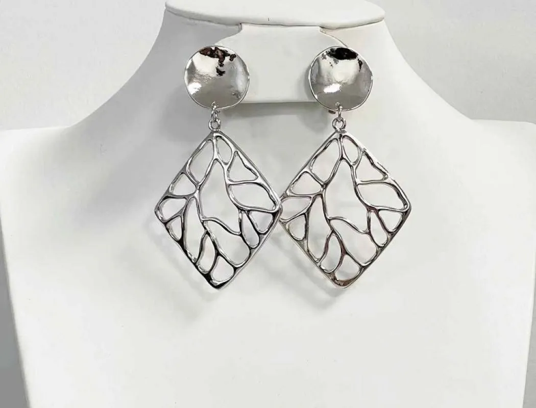 SILVER CLIP ON EARRINGS ( 3056 S ) sold by Oh My Jewelry