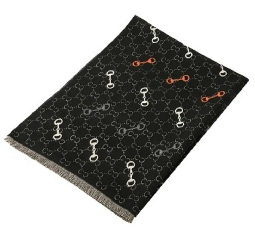 BLACK TAN SCARF ( 1084 BK ) sold by Oh My Jewelry