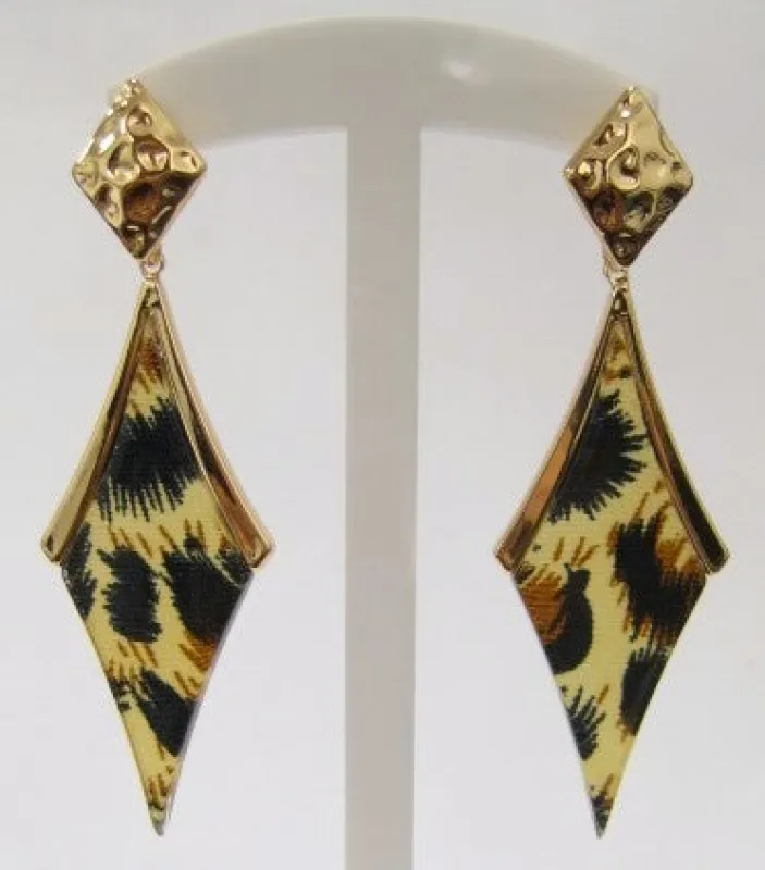 LEOPARD PRINT EARRINGS ( 3420 LEOP ) sold by Oh My Jewelry