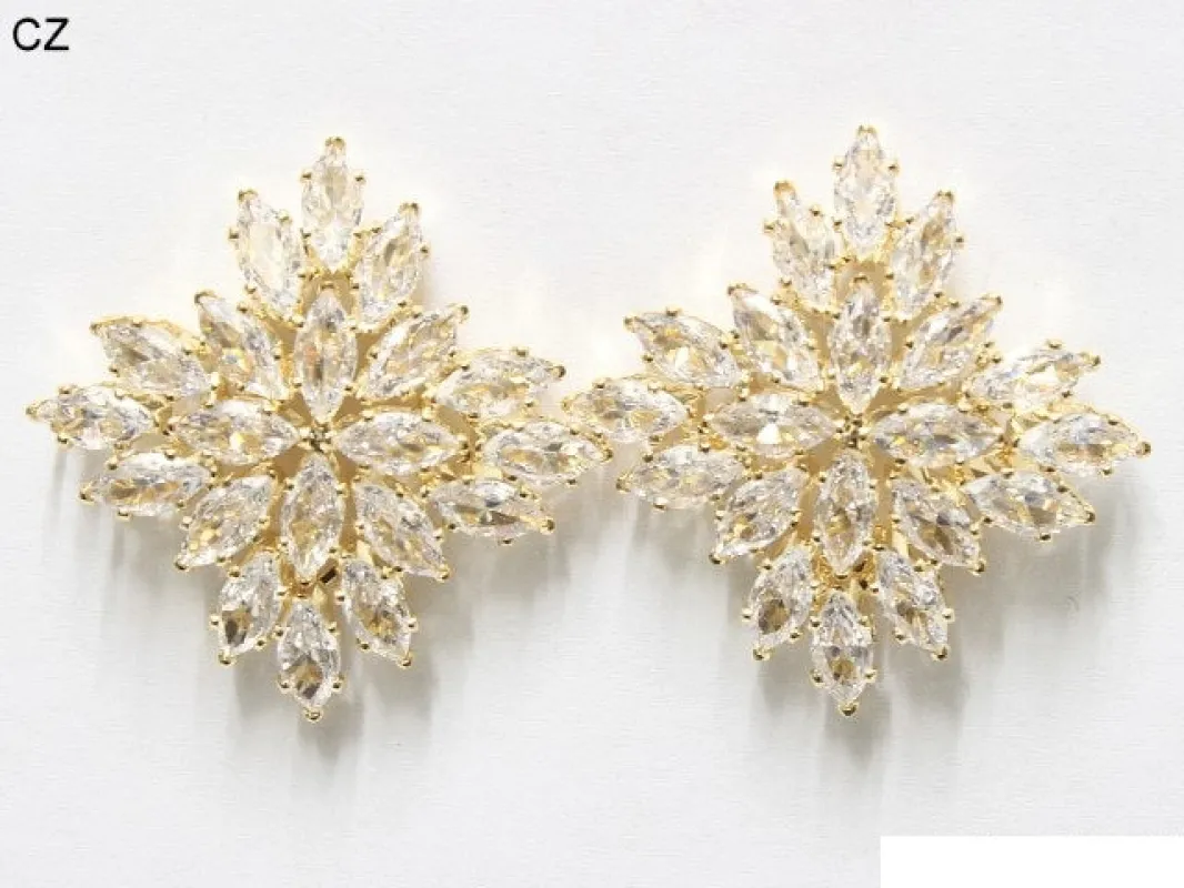 GOLD CLEAR CZ STONES ( 6946 GCRY ) sold by Oh My Jewelry