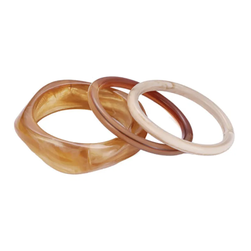 3 PIECE ACRYLIC BANGLE ( 84592 STOM ) sold by Oh My Jewelry