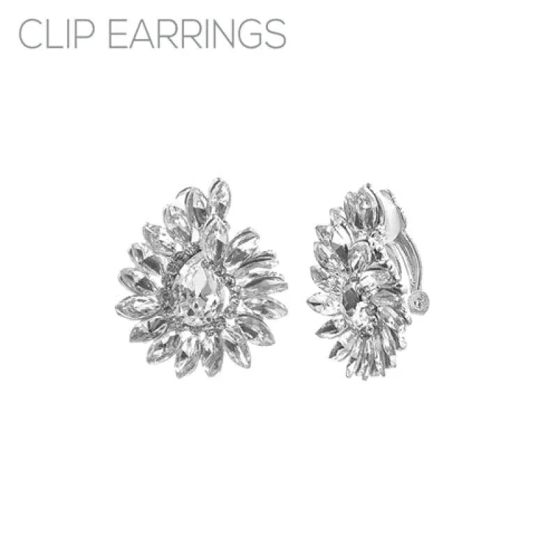 SILVER CLIP ON EARRINGS ( 26178 CECRS ) sold by Oh My Jewelry