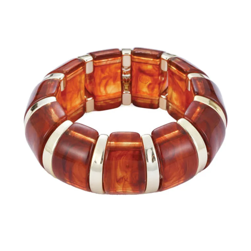 BROWN TORTOISE SHELL BRACELET ( 84602 STOG ) sold by Oh My Jewelry