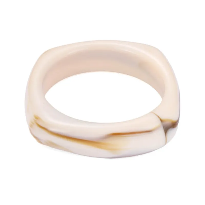 BEIGE ACRYLIC BANGLE ( 84594 BE ) sold by Oh My Jewelry