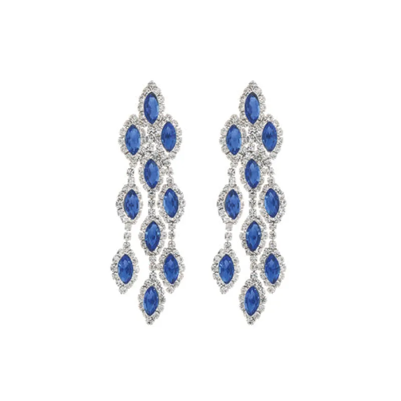 DANGLING EARRINGS BLUE STONES ( 28149 SAS ) sold by Oh My Jewelry