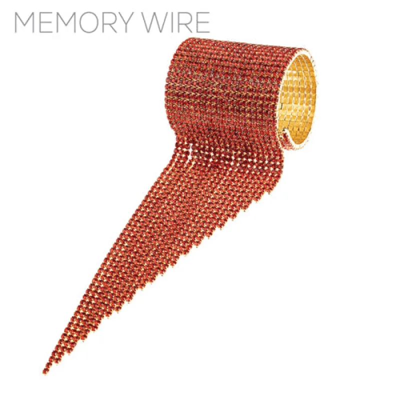 GOLD CUFF BANGLE RED STONES DANGLING ( 84305 SIG ) made by Rebecca Minkoff