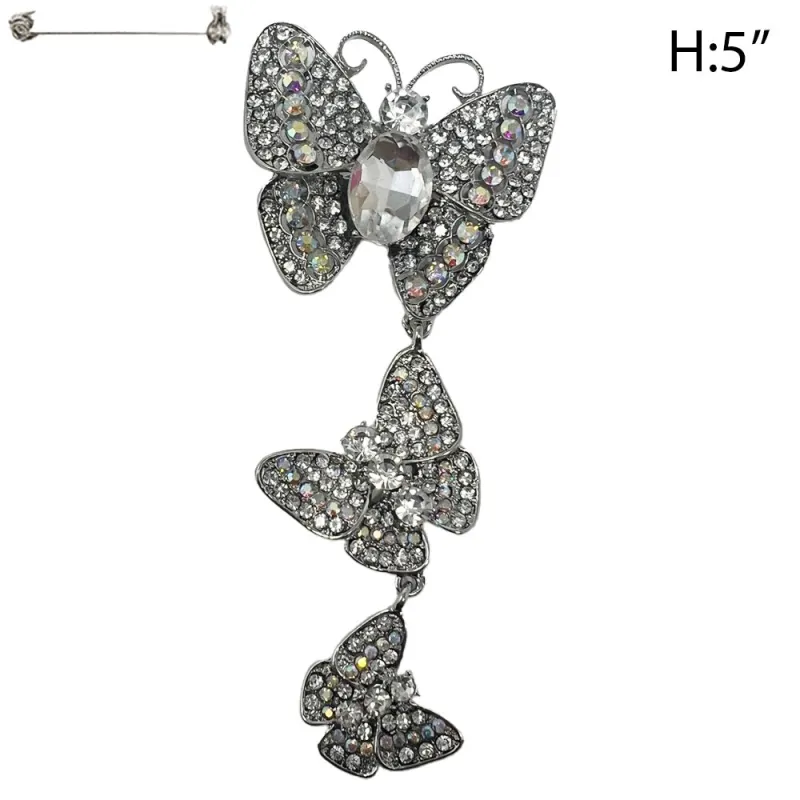 BUTTERFLY BROOCH DANGLING ( 90 RCA ) sold by Oh My Jewelry