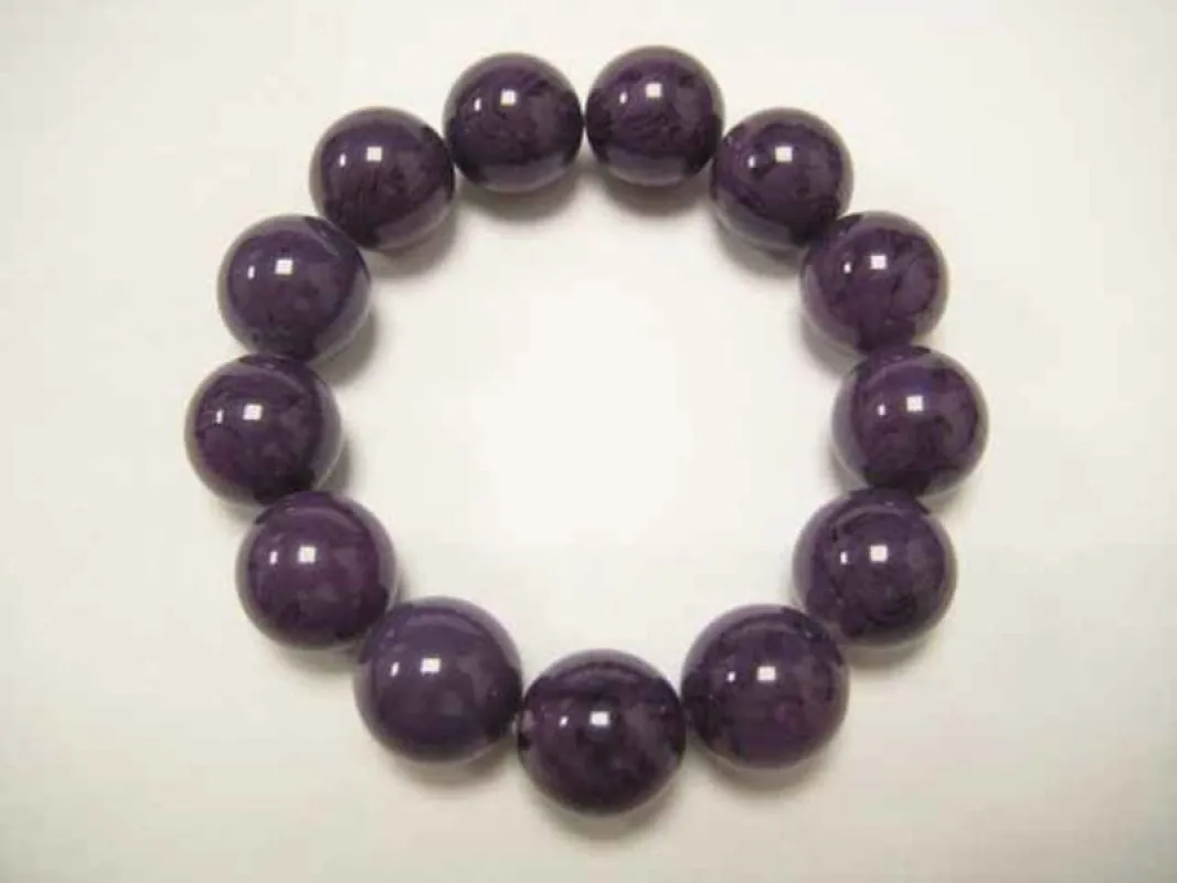 BEAD STRETCH BRACELET PURPLE ( 648 PP ) sold by Oh My Jewelry