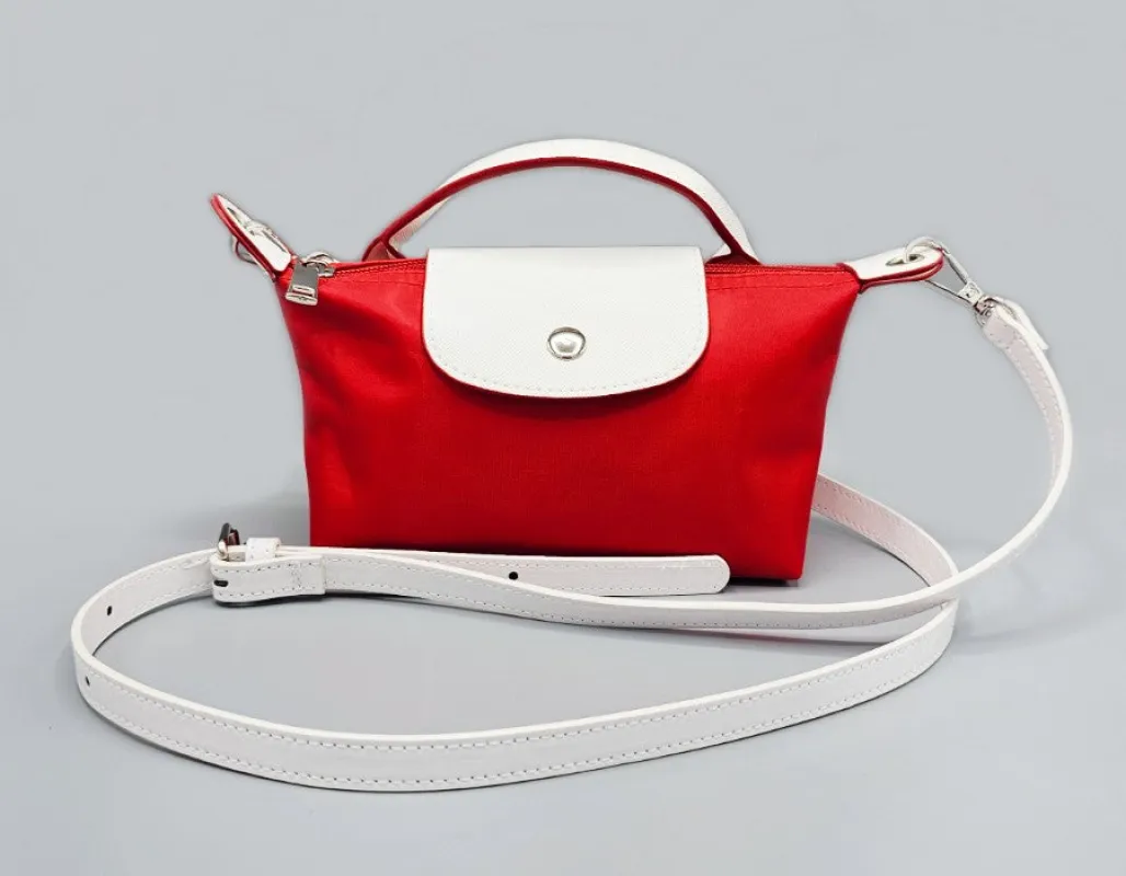 RED WHITE PURSE HANDBAG ( 1507 RD ) sold by Oh My Jewelry