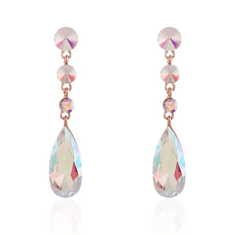 GOLD AB DANGLING EARRINGS ( 2634 GAB ) made by Oh My Jewelry