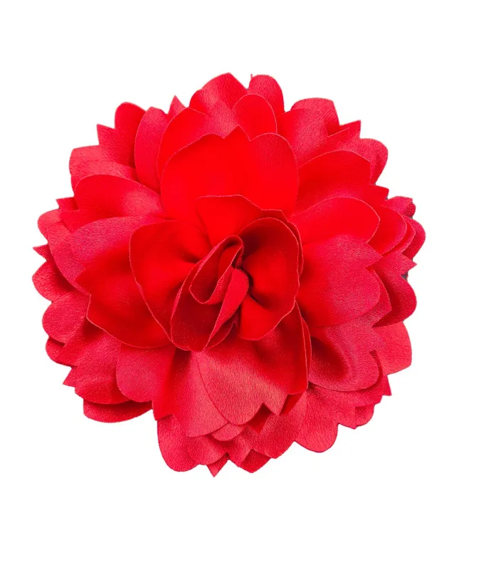 RED FLOWER BROOCH ( 0158 RED ) made by Oh My Jewelry