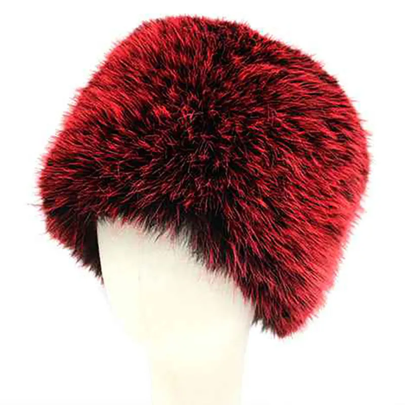 FAUX FUR HAT ( 1595 RED ) sold by Oh My Jewelry