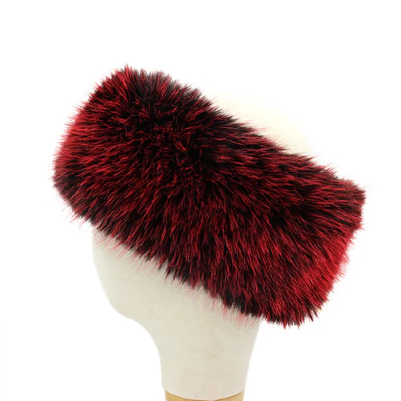 FAUX FUR HEADBAND ( 1594 RED ) sold by Oh My Jewelry