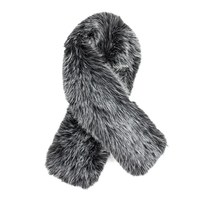 FAUX FUR SCARF ( 1593 BK ) sold by Oh My Jewelry
