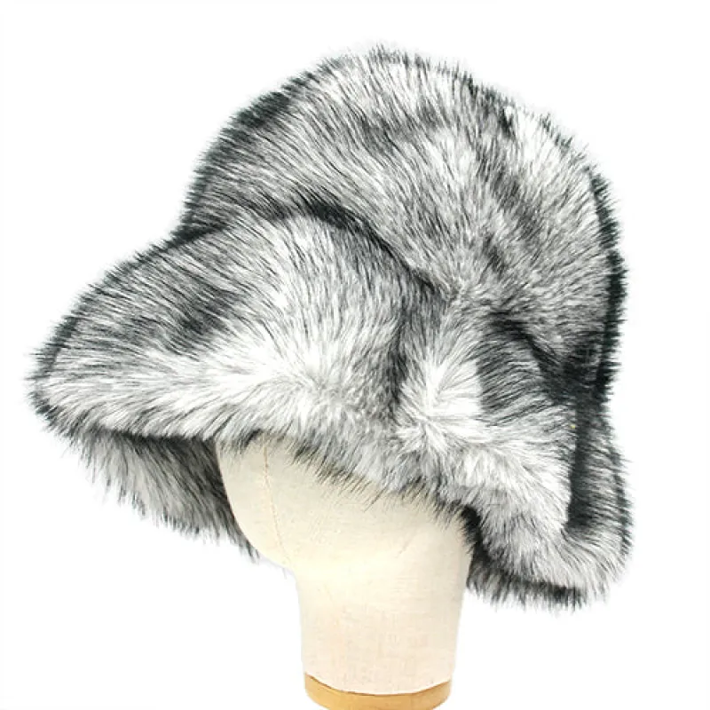 WHITE FAUX FUR HAT ( 1592 WT ) sold by Oh My Jewelry