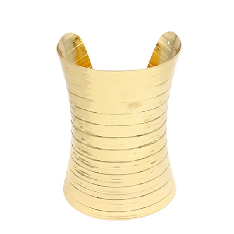 GOLD CUFF BRACELET ( 2222 GD ) sold by Oh My Jewelry