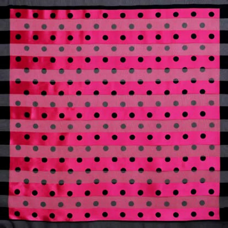 FUCHSIA POLKA DOT SCARF ( 1045 FSBK ) sold by Oh My Jewelry