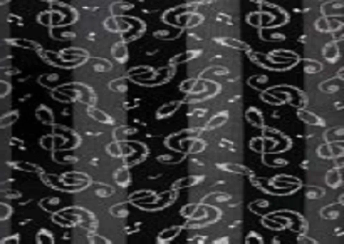 BLACK MUSIC SCARF ( 2006 BK ) made by Oh My Jewelry