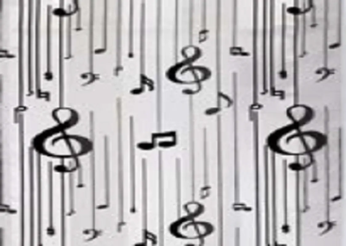 WHITE BLACK MUSIC NOTE SCARF ( 2005 WHBK ) made by Oh My Jewelry