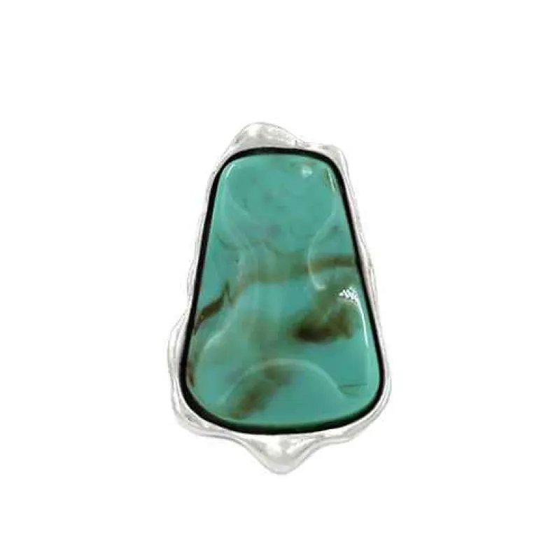 SILVER TURQUOISE RING ( 2139 RDTQ ) sold by Oh My Jewelry