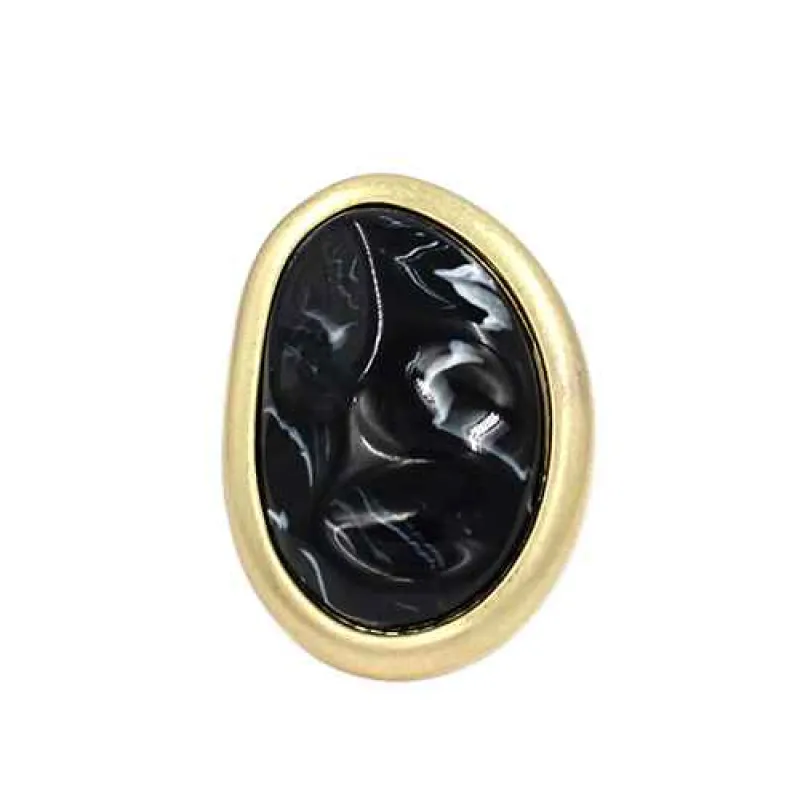 GOLD BLACK RING ( 2136 GDBK ) sold by Oh My Jewelry
