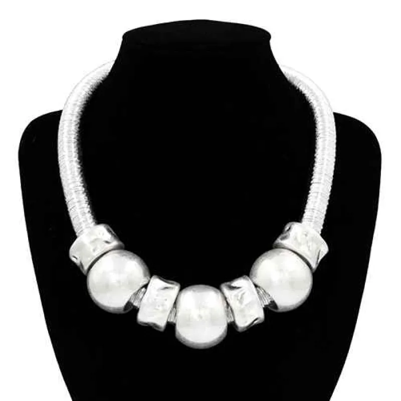SILVER NECKLACE ( 2073 RD ) made by Oh My Jewelry