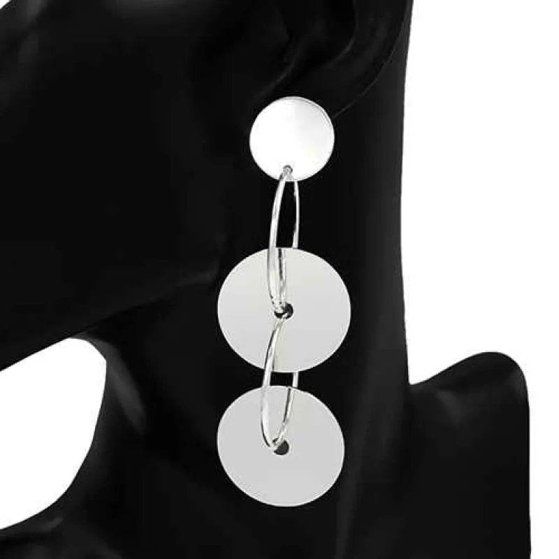 SILVER EARRINGS ( 7438 RD ) sold by Oh My Jewelry