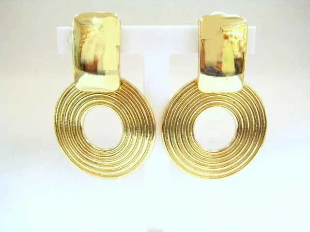 GOLD CLIP ON EARRINGS ( 3261 G ) sold by Oh My Jewelry