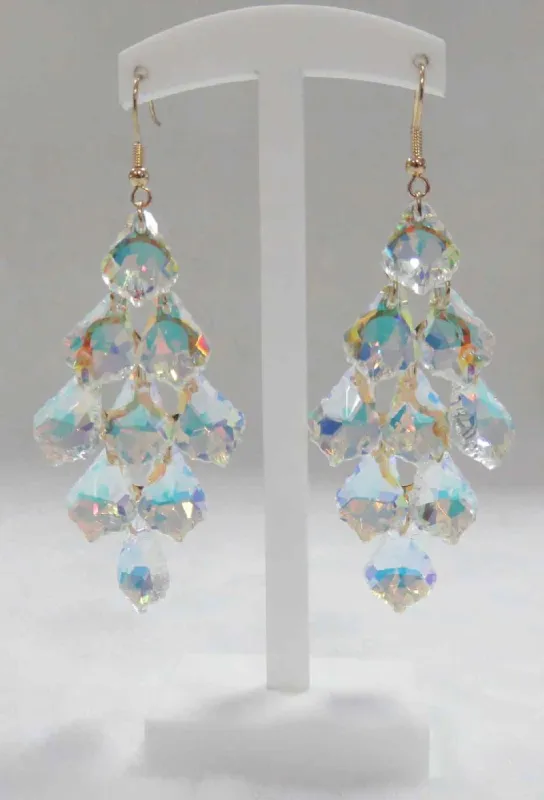 Gold Earrings AB Stones ( 3103 CLAB ) sold by Oh My Jewelry