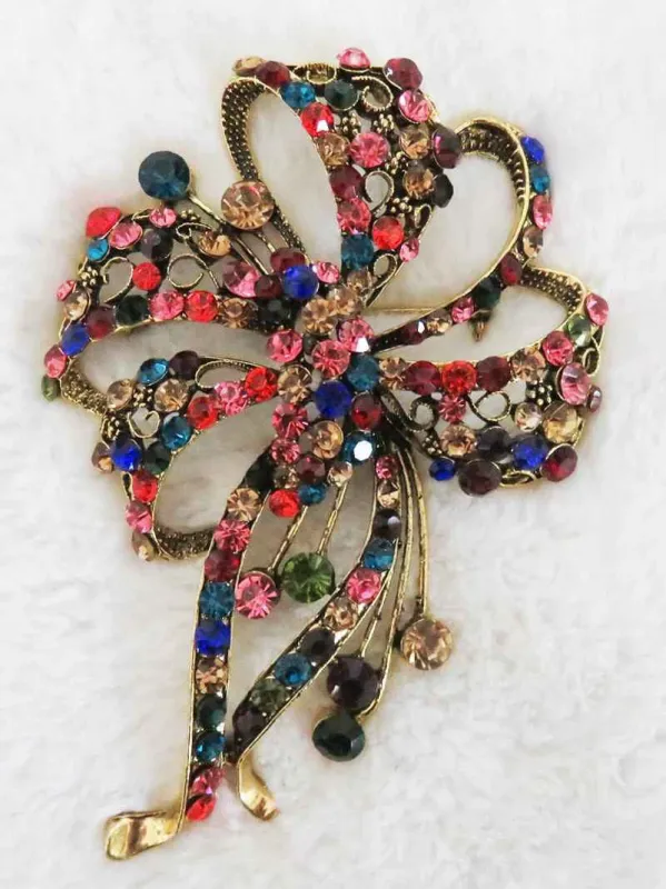 MULTICOLOR BROOCH PIN ( 2978 MT ) sold by Oh My Jewelry