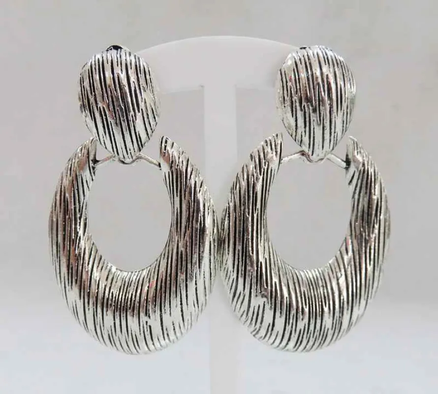 SILVER CLIP ON EARRINGS ( 3255 S ) sold by Oh My Jewelry