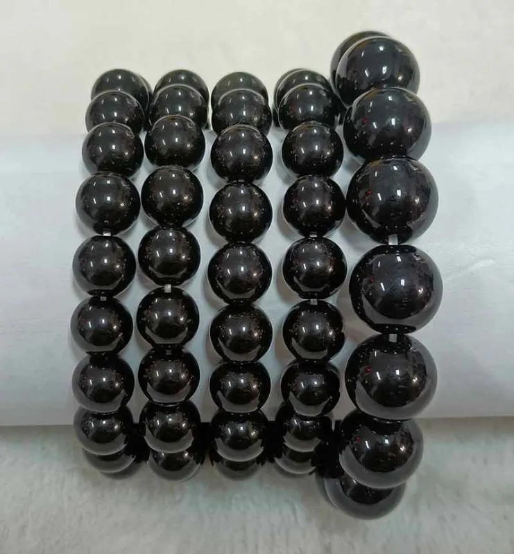 5 Strand Pearl Stretch Bracelets Black ( 603 BK ) sold by Oh My Jewelry