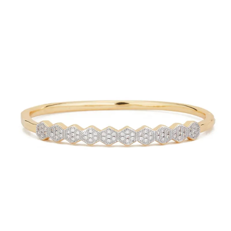 GOLD STAINLESS STEEL BRACELET ( 80055 GD ) sold by Oh My Jewelry