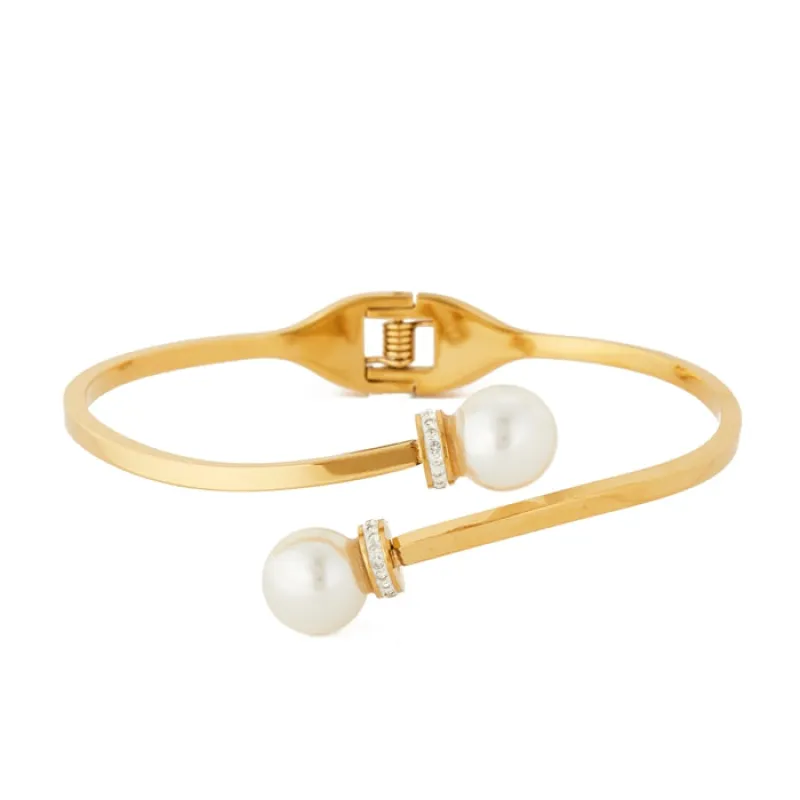 GOLD STAINLESS STEEL BRACELET ( 80039 GD ) sold by Oh My Jewelry