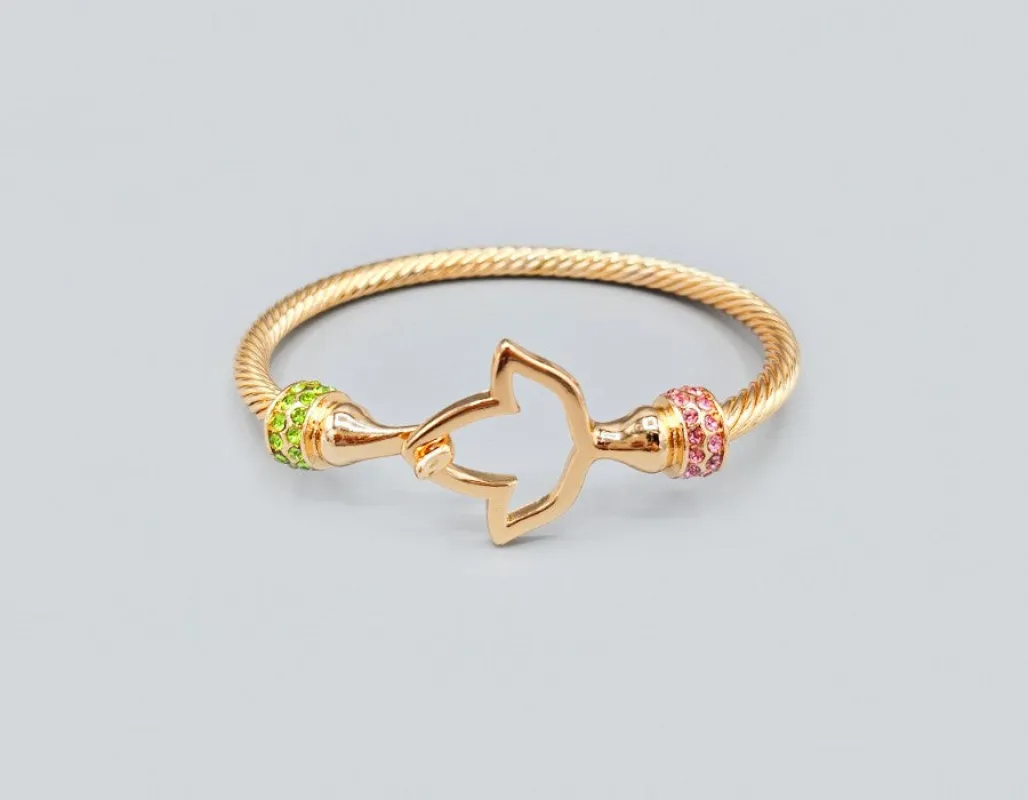 GOLD WIRE CUFF BRACELET ( 1606 GD ) sold by Oh My Jewelry