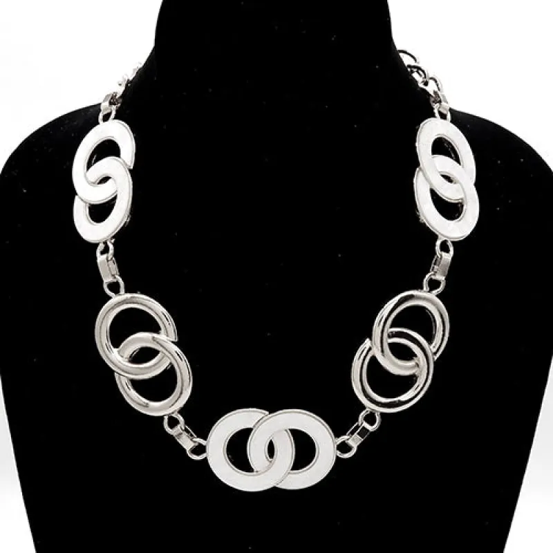 SILVER INFINITY NECKLACE ( 3755 RDCRM ) sold by Oh My Jewelry